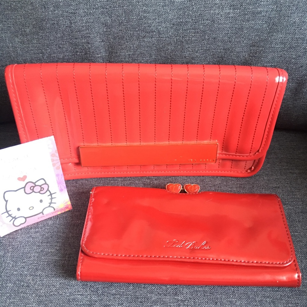 Ted Baker clutch and wallet